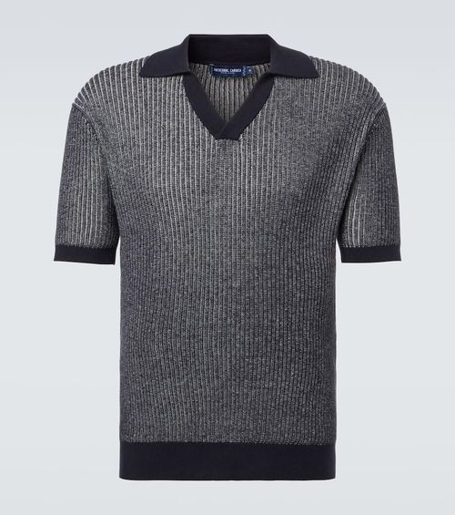 Rino cotton and cashmere polo shirt
