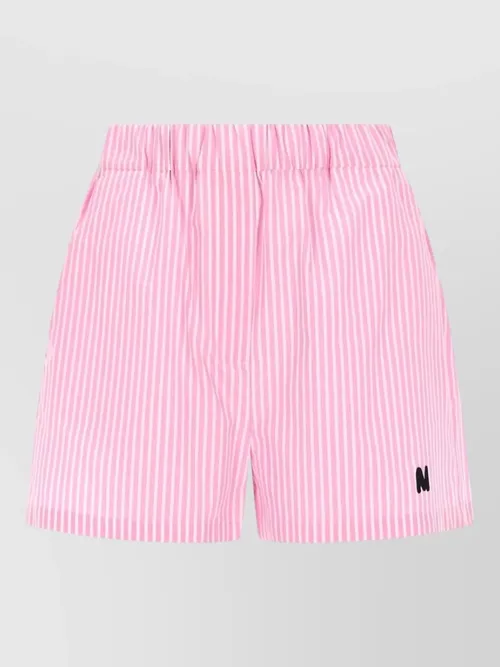 MSGM - straight leg pants striped pattern design