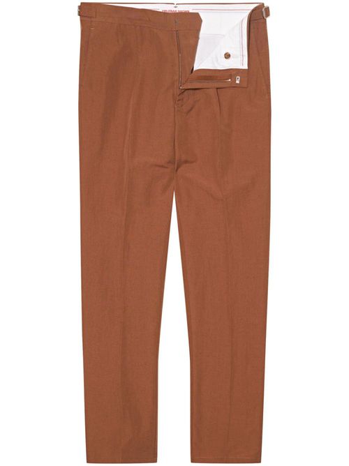 Buckle-strap detailing trousers