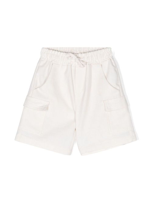 Mid-rise cargo shorts - White