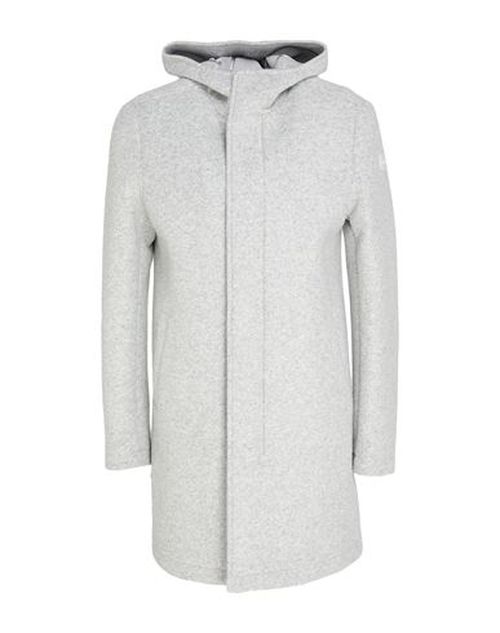 Man Coat Light grey Size 40 Polyester, Acrylic, Virgin Wool, Elastane