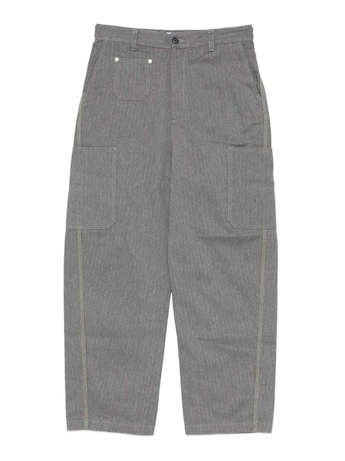 Denim Pants With Front Seams