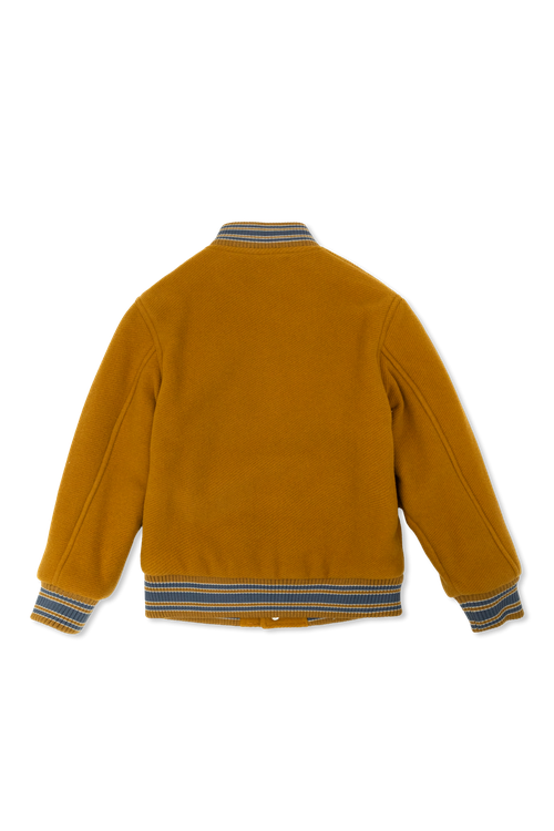 Wool ‘bomber’ Jacket, Unisex, Brown