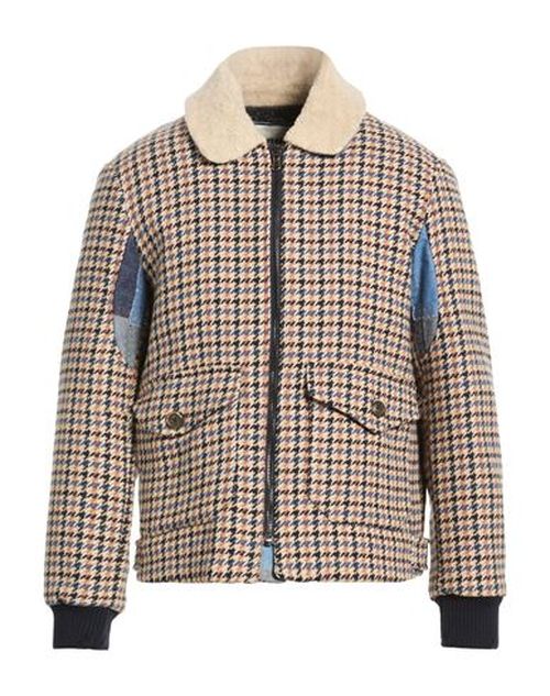 Man Jacket Beige Size 38 Cotton, Polyester