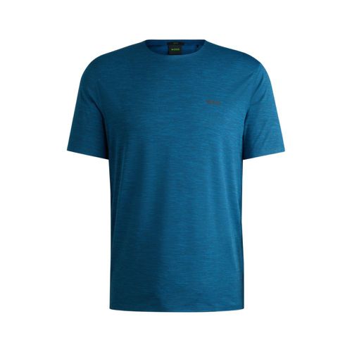 Quick-dry stretch-jersey T-shirt with decorative reflective artwork