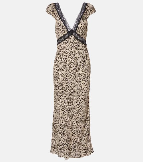 Iggy embroidered midi dress