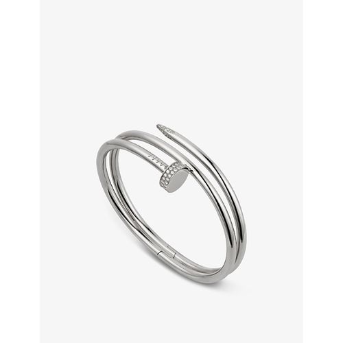 Womens White Gold Juste Un Clou 18ct and 0.51ct Brilliant-cut Diamond Bracelet 17cm