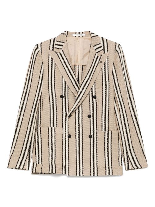 Tagliatore striped blazer - Neutrals