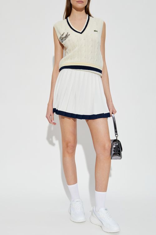 Vest With Logo, Women's, Cream