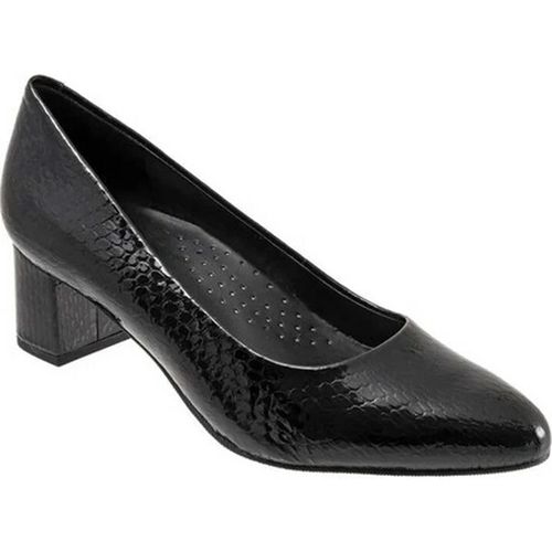 Kari Pump Womens 8.5 Black Nappa Leather Pointed Toe Block Heel ZPO3212
