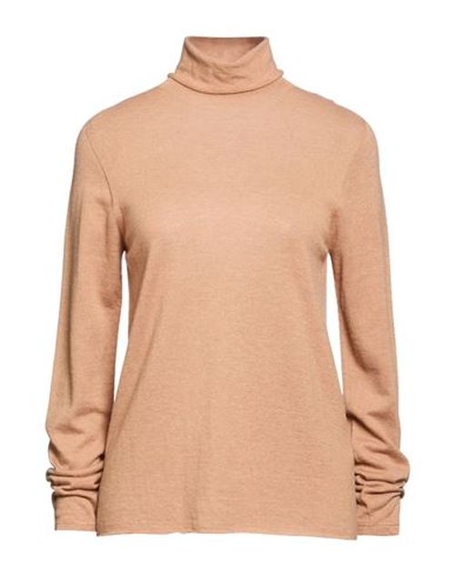 Woman Turtleneck Sand Size 2 Cashmere
