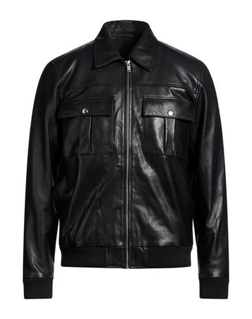 Man Jacket Black Size XL Sheepskin