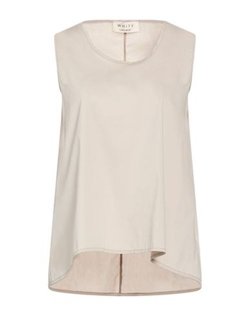 Helmur Woman Top Taupe Size L Cotton, Nylon, Elastane