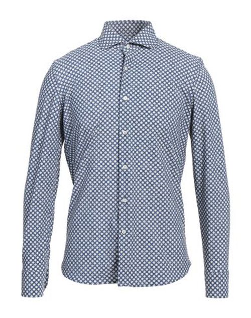Man Shirt Navy Size 15 Polyamide, Elastane