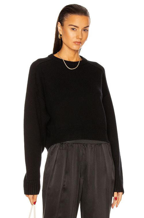 Loulou de Saison Bruzzi Sweater in Black - Black.  XS also in L