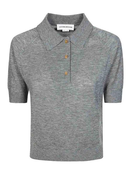 Lightweight Fine Guage Knitted Polo Top