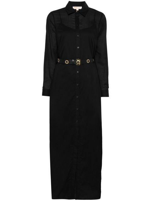 Shirt maxi dress - Black