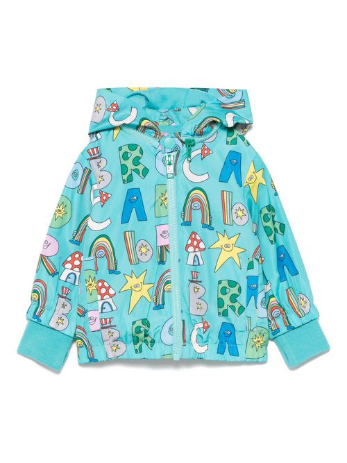 Graphic-print jacket - Green