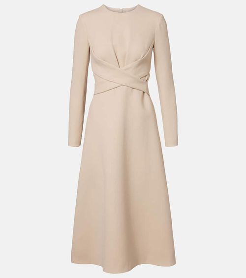 Elta wool crêpe midi dress