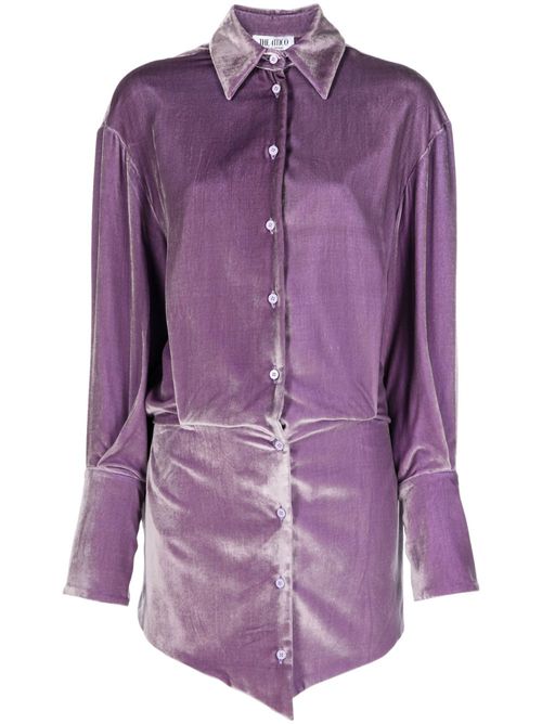 Sylvie velvet minidress - Purple