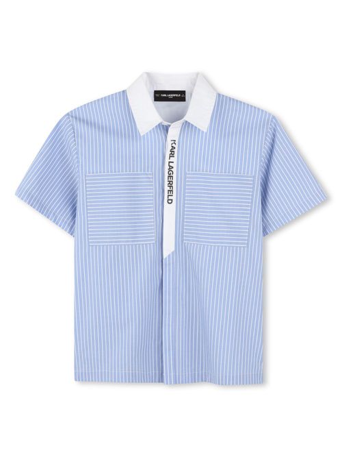 Logo-print shirt - Blue
