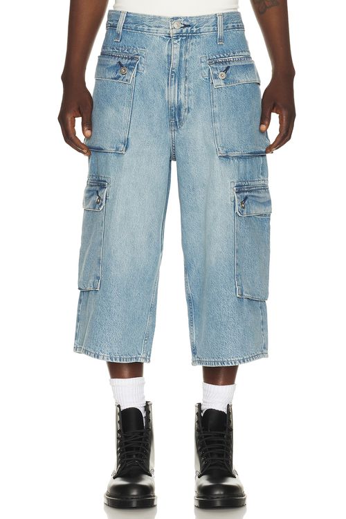 LEVI'S 478 Baggy Capri Cargo Jeans in Surplus Deluxe - Blue. 34 also in