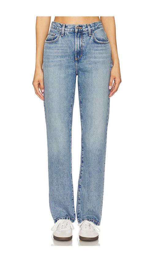 Favorite Daughter The Mikaela Low Slung Long Slim Straight Jeans in Blue. -  30 also in 25, 26, 27, 28