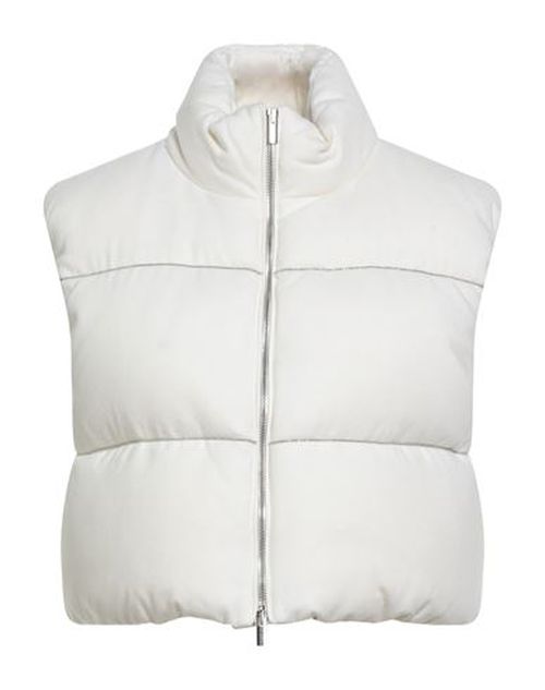 Woman Vest Ivory Size 6 Cashmere, Polyamide, Polyester