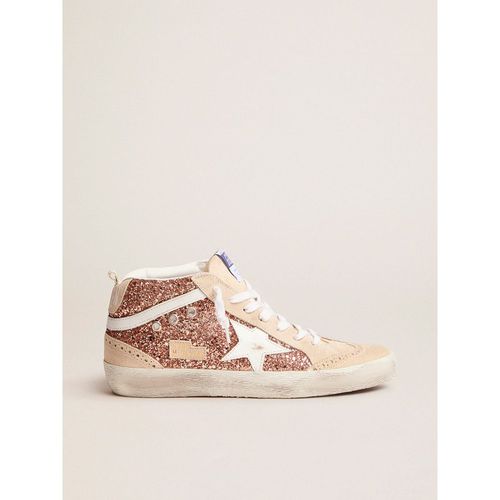Golden Goose - Women's Mid Star With Pink Glitter, Woman, Size: 34