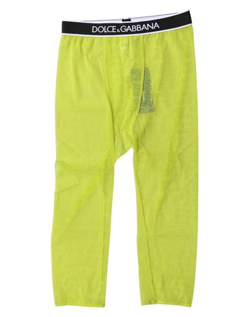 Logo-Embroidered Nylon Leggings — Green