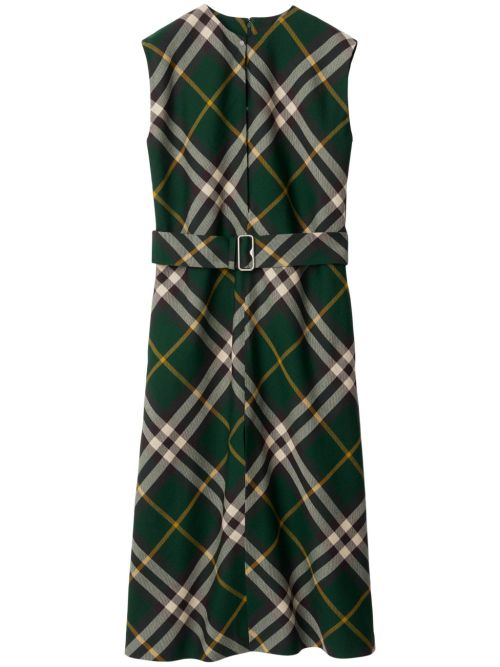 Nova Check Midi Dress