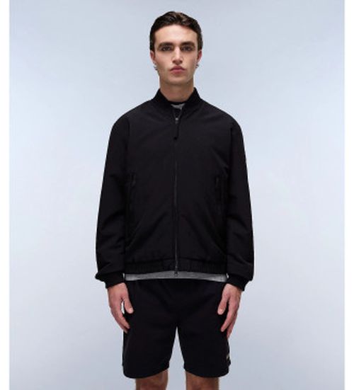 Napapijri for man. NP0A4ICN Montale Short Jacket black (S), Casual, Recycled Polister, Sustainable