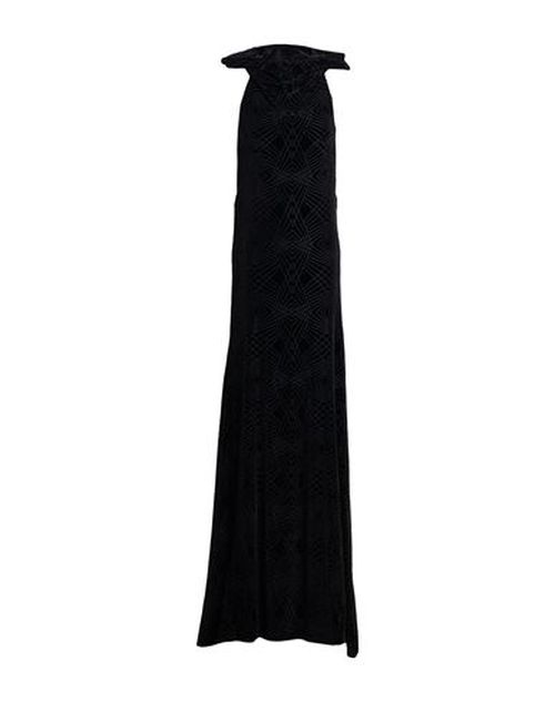 Woman Maxi dress Black Size 4 Polyester, Nylon, Elastane