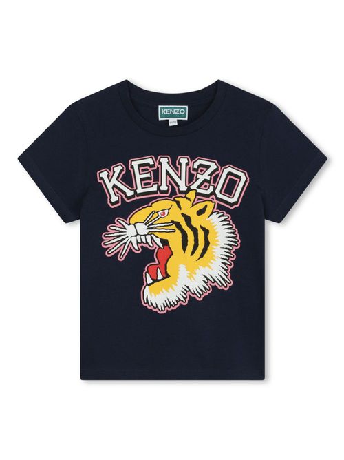 Logo-print cotton T-shirt - Blue