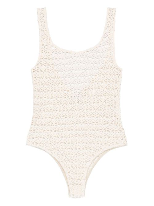 Macramé bodysuit - Neutrals
