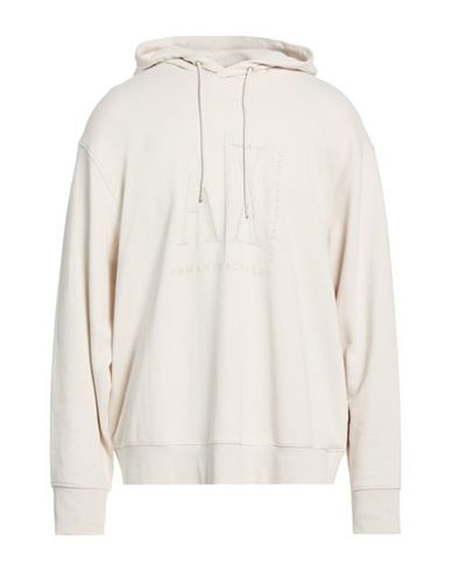 Man Sweatshirt Cream Size L Cotton