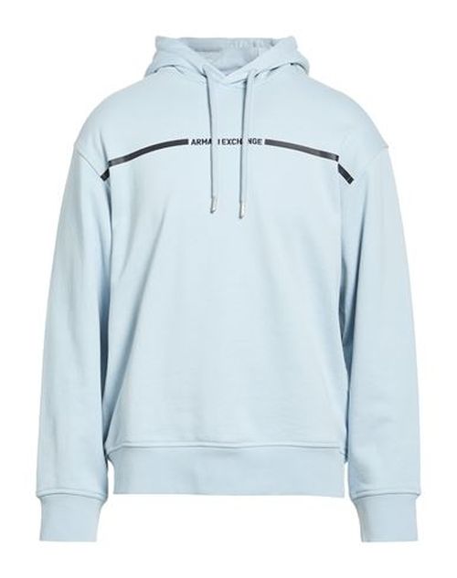Man Sweatshirt Sky blue Size L Cotton, Elastane