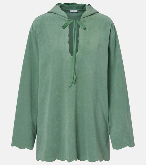 Baughman cotton-blend terry top