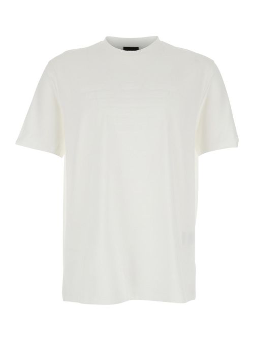 Crew Neck Cotton T-Shirt — White