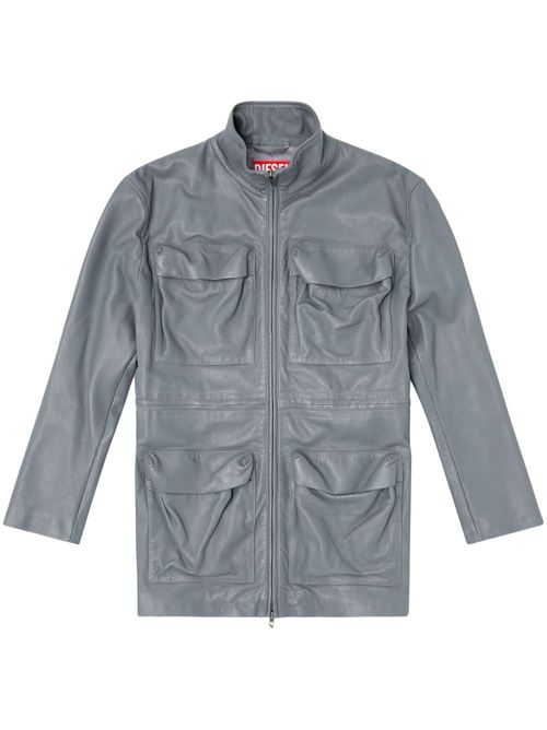 L-Wen leather jacket - Grey