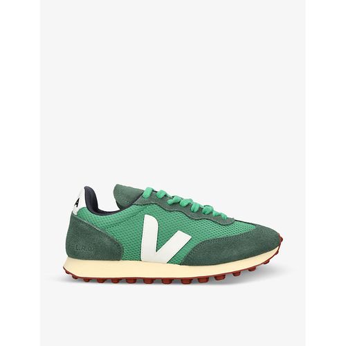 Womens Green Comb Women's Rio Branco Mesh and Leather Trainers 6