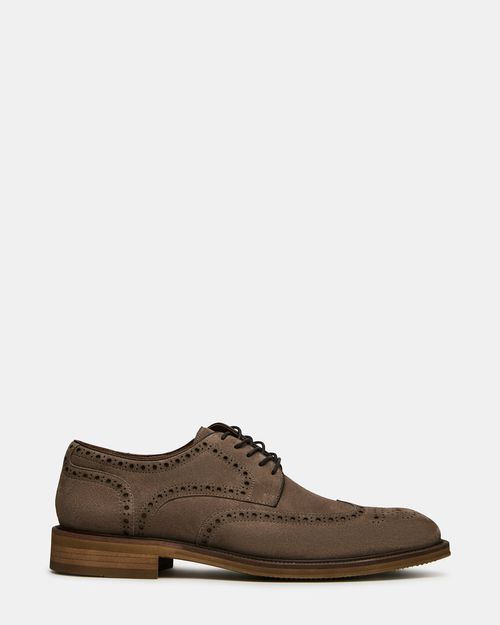 Steve Madden Men's Esteban Lace-Up Dress Shoes - Grey - - Suede