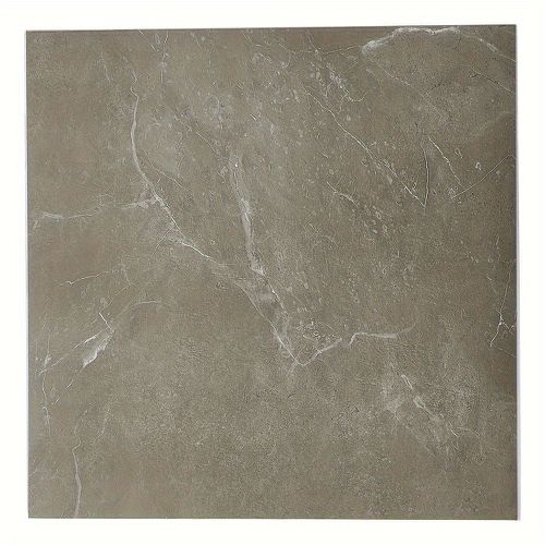 TEMU 12pcs Self-adhesive Marble Textured Vinyl Flooring Tiles Sticker Stick On Floor Wall Kitchen Bathroom Home Decor, Pvc, Peel And Stick