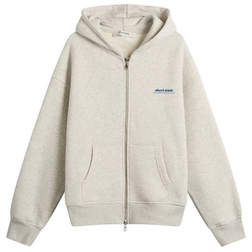 Men's Presented by END. Zev Zip Hoodie Grey Marl/Estate Blue