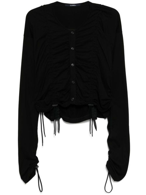 Elasticated cardigan - Black