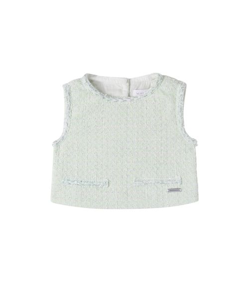 Bon Ton cotton-blend bouclé top