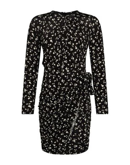 Woman Midi dress Black Size L Polyester