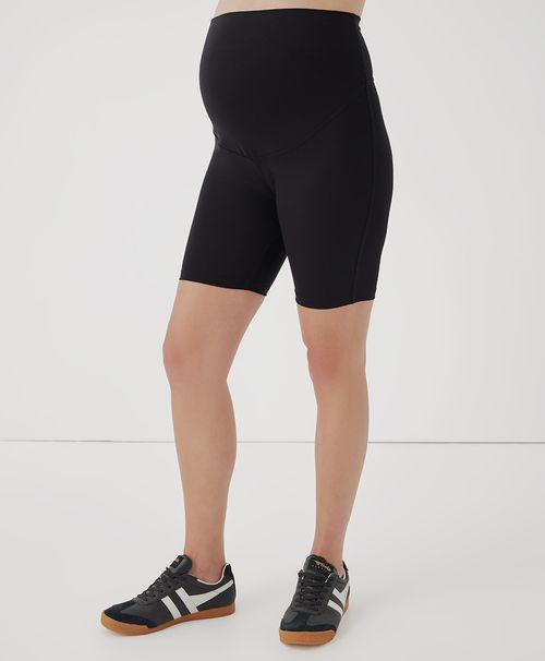 Women's Black Maternity On the Go-To Bike Short