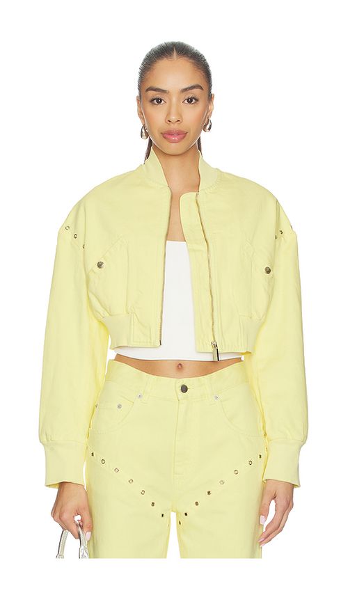 Palmatic Studio Rebelni Denim Jacket in Yellow. S. Also in