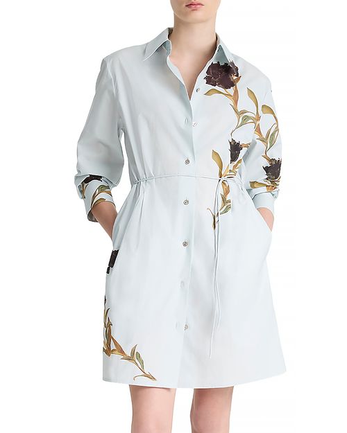 Placed Black Iris Dress